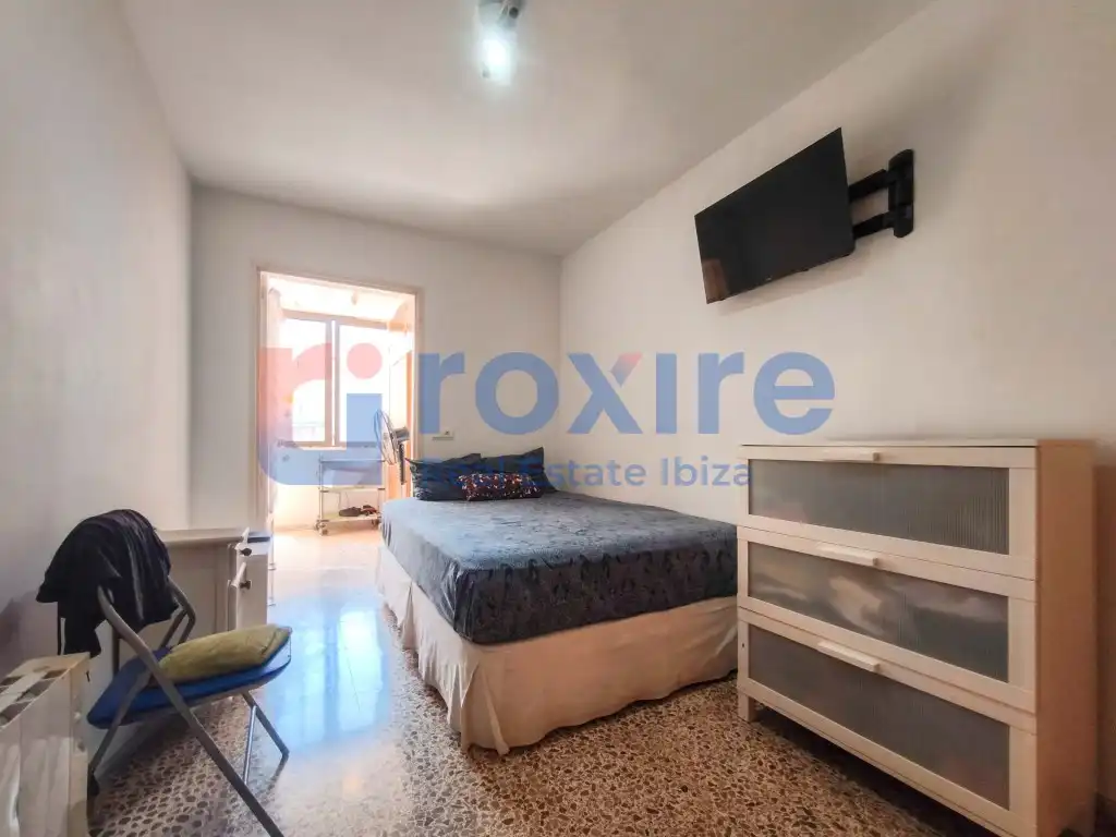 Schlafzimmer von Wohnung zur Miete in Eivissa mit Terrasse, Möbliert und Ofen