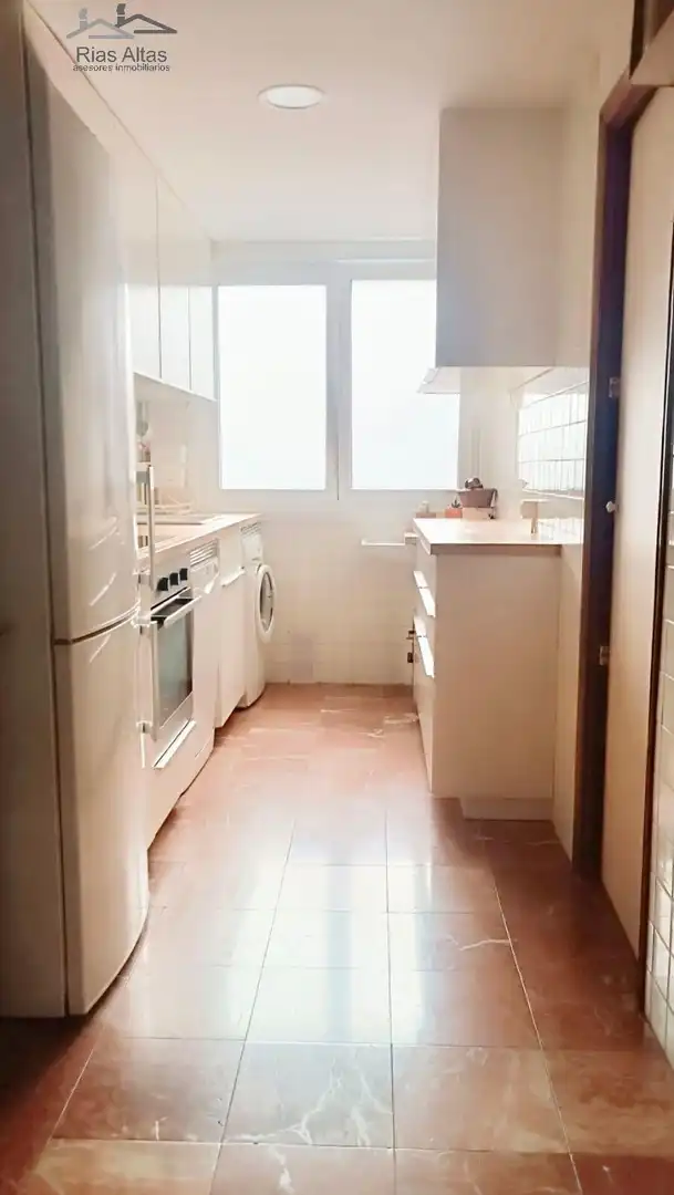 Kitchen of Flat for sale in A Coruña Capital   with Heating and Furnished