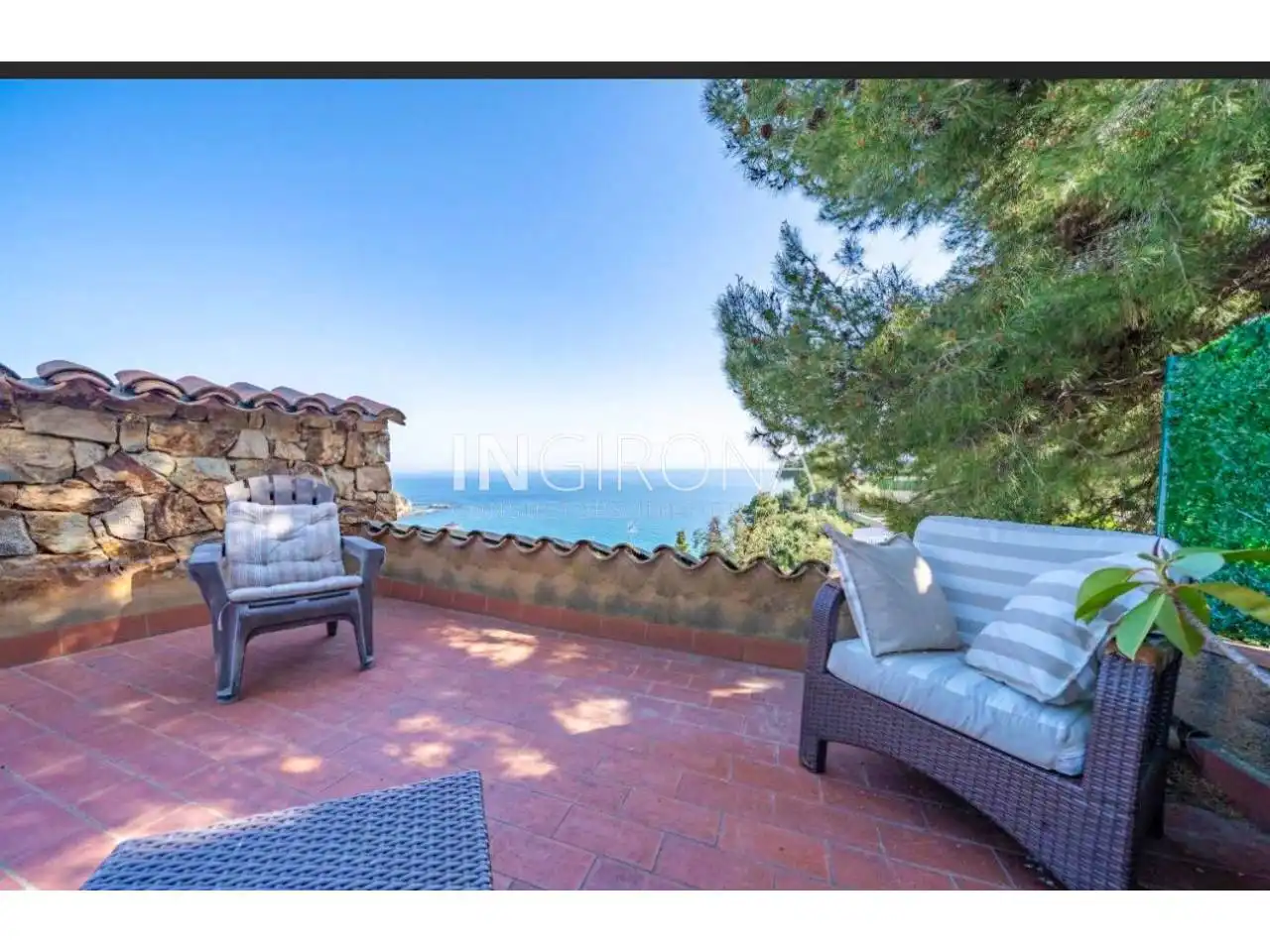 Terrassa de Casa o xalet de lloguer en Lloret de Mar amb Aire condicionat, Jardí privat i Terrassa