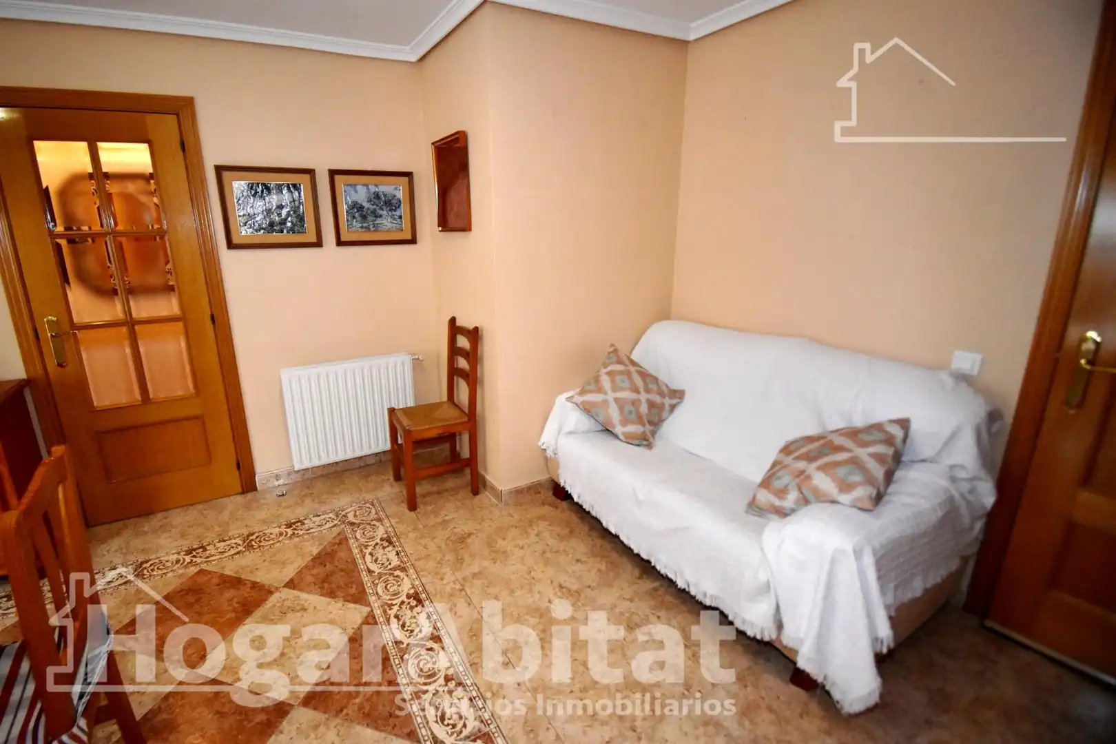 Sala d'estar de Casa adosada en venda en Vila-real amb Aire condicionat, Calefacció i Terrassa