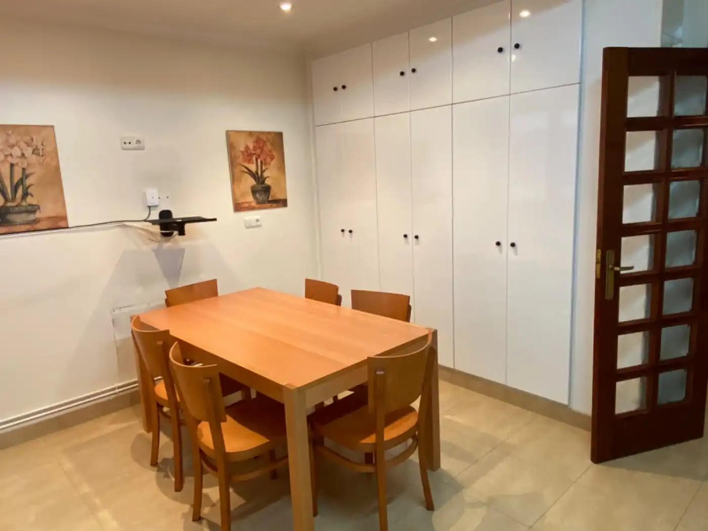 Dining room of Flat for rent in Santiago de Compostela   with Heating and Furnished