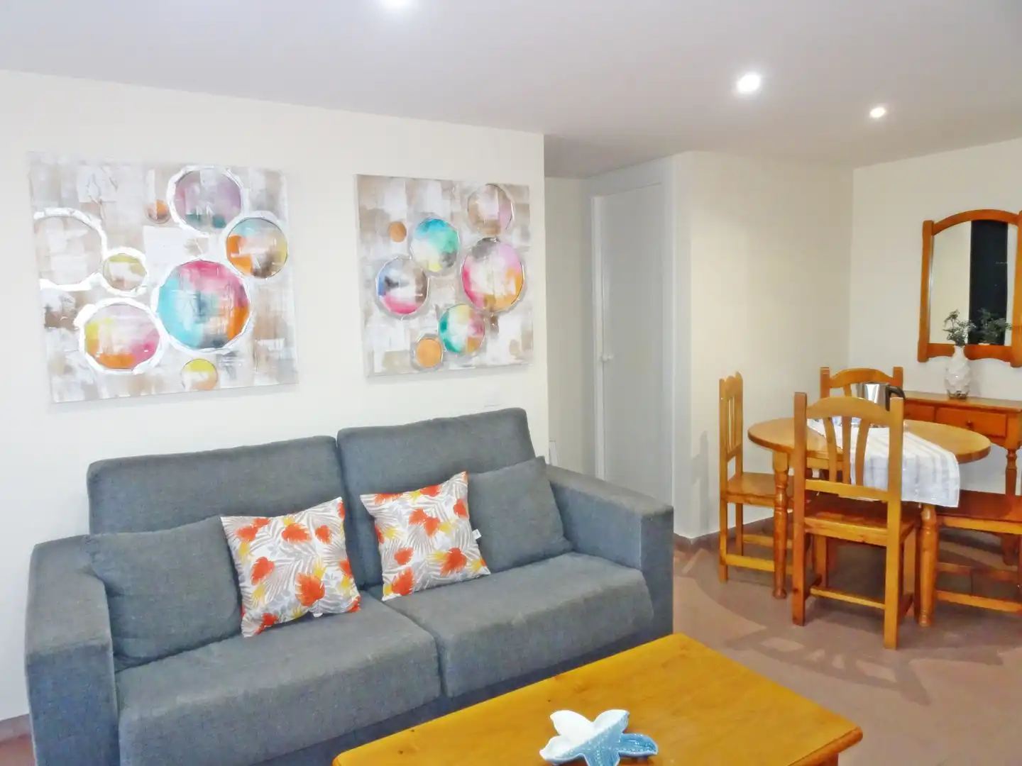 Sala de estar de Apartamento de alquiler en Gandia con Terraza, Amueblado y Horno