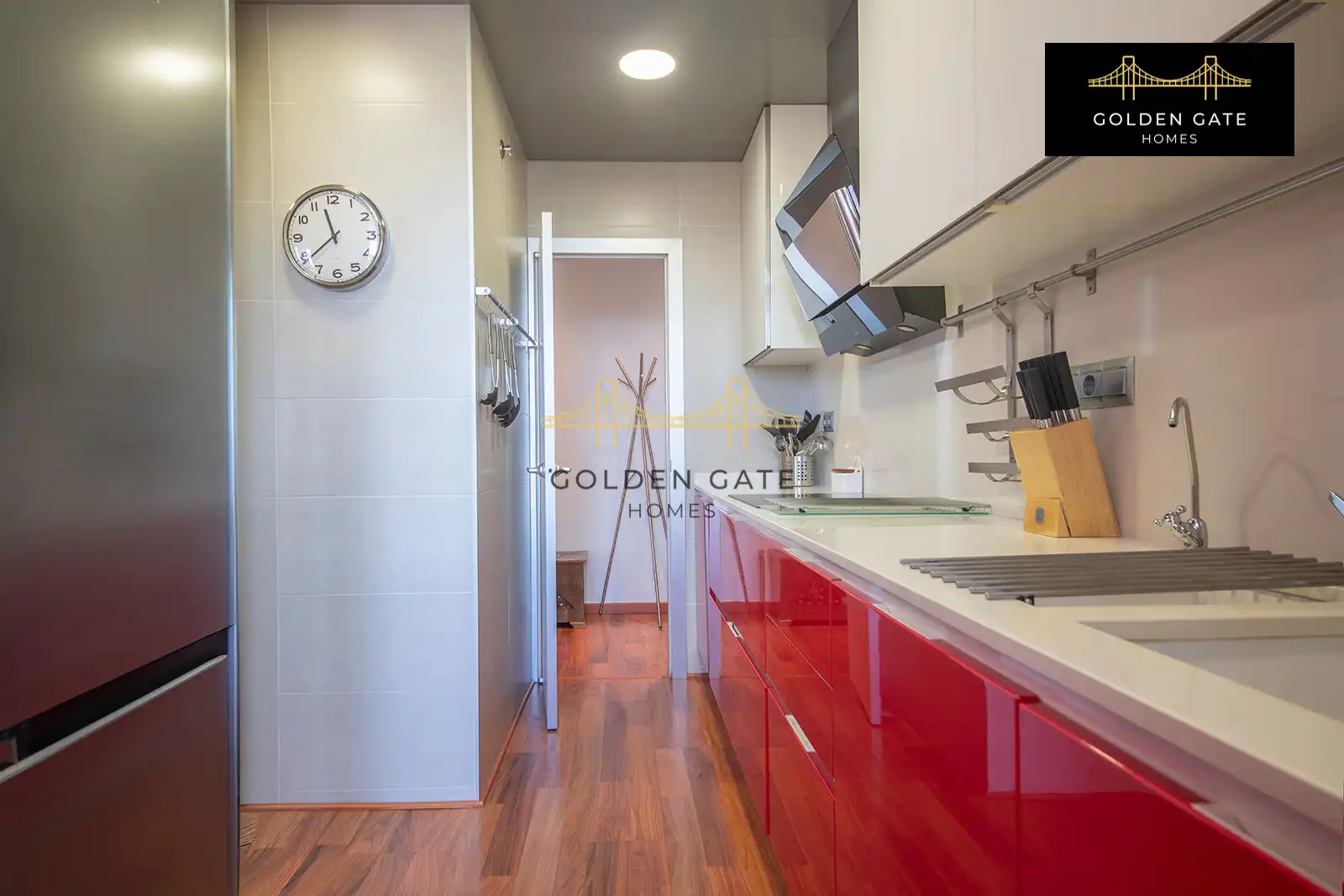 Cocina de Piso de alquiler en Barcelona con Aire acondicionado, Calefacción y Parquet