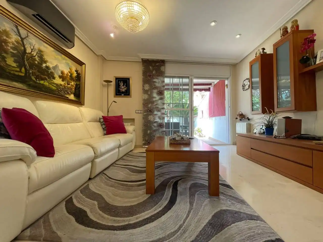 Wohnzimmer von Wohnung zur Miete in Cerdanyola del Vallès mit Klimaanlage, Heizung und Privatgarten