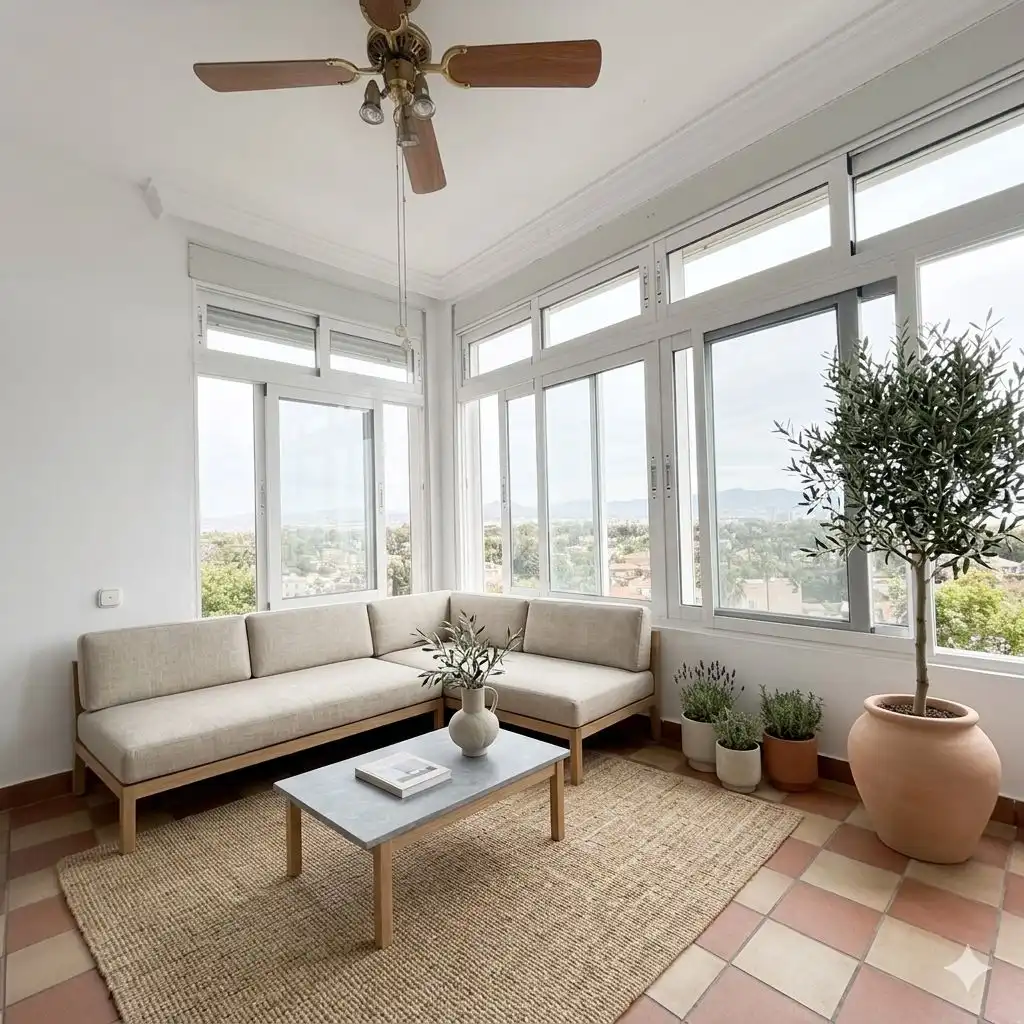 Sala de estar de Piso en venta en Málaga