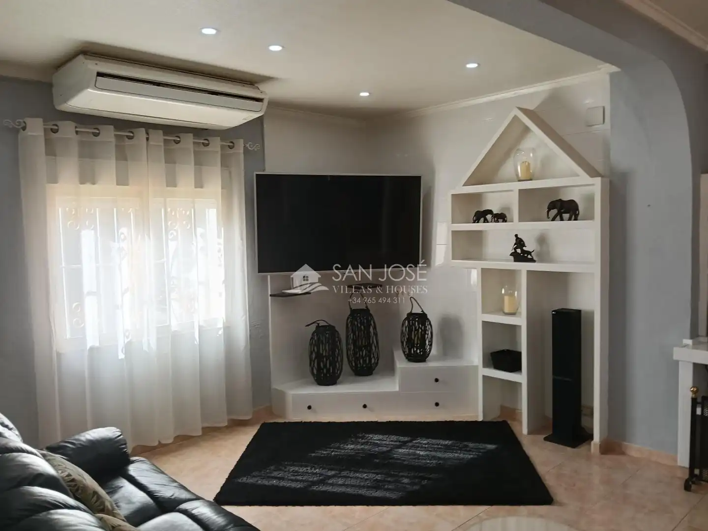 Sala de estar de Casa o chalet en venta en Aspe con Aire acondicionado, Calefacción y Jardín privado