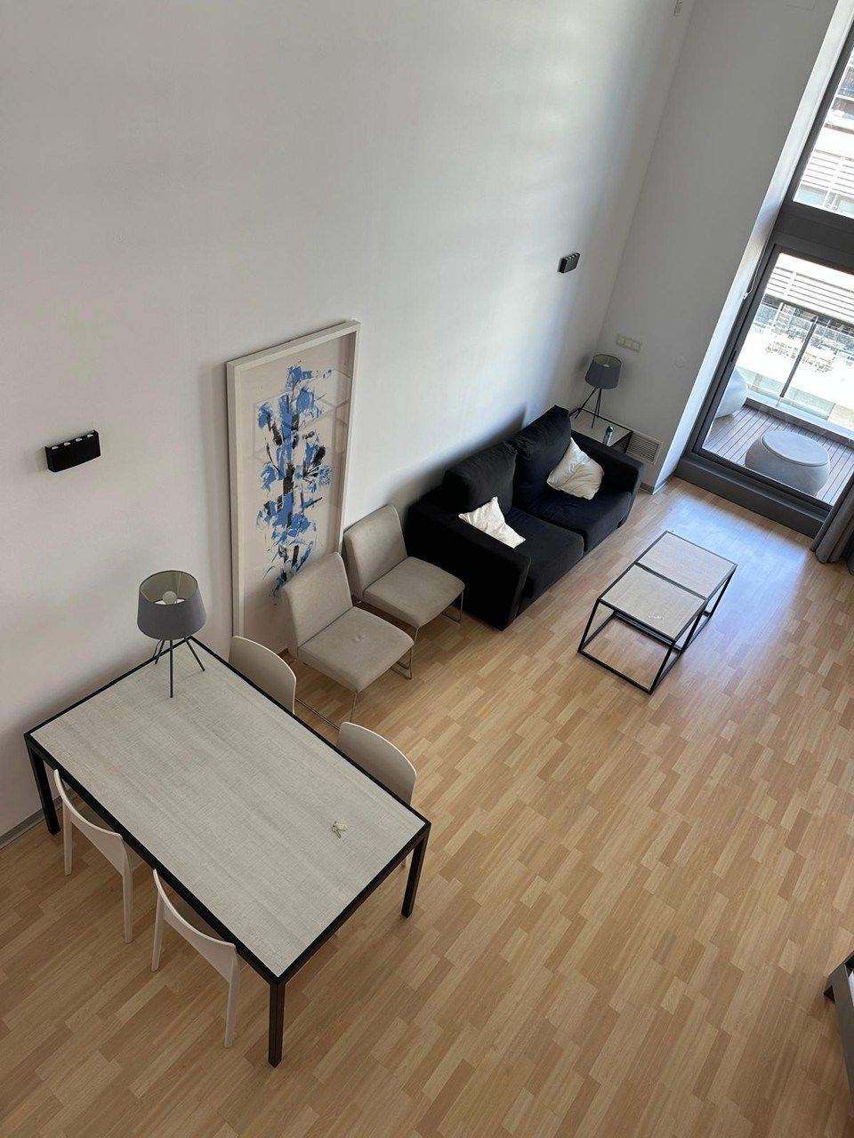 Sala d'estar de Dúplex de lloguer en Xirivella amb Aire condicionat, Terrassa i Moblat