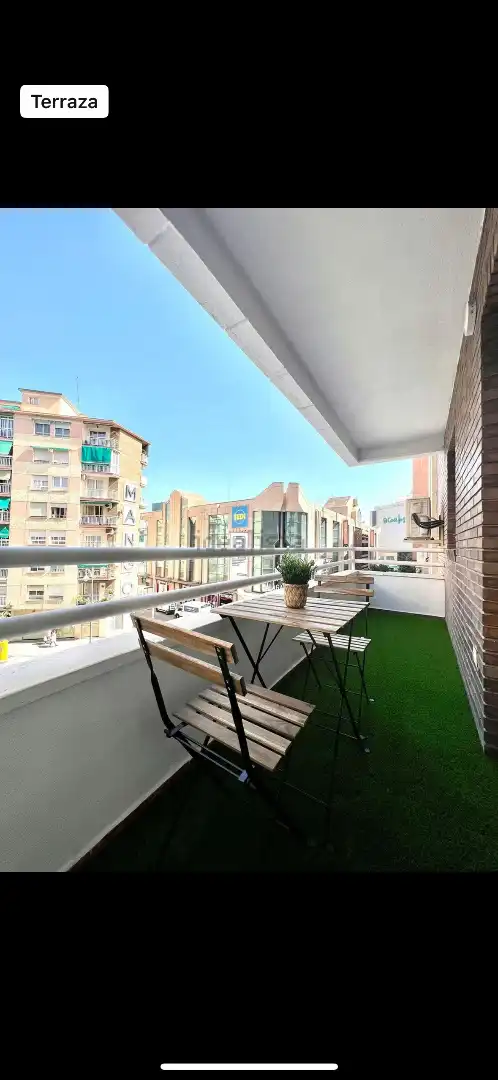 Terrace of Flat for rent in Málaga  with Air Conditioner, Terrace and Furnished