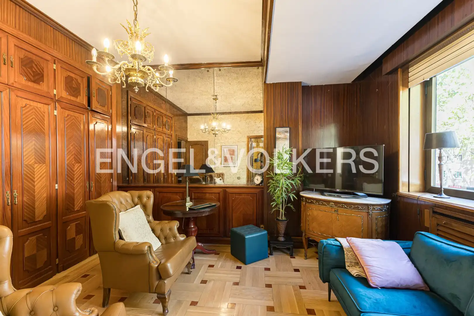Sala d'estar de Pis de lloguer en Retiro