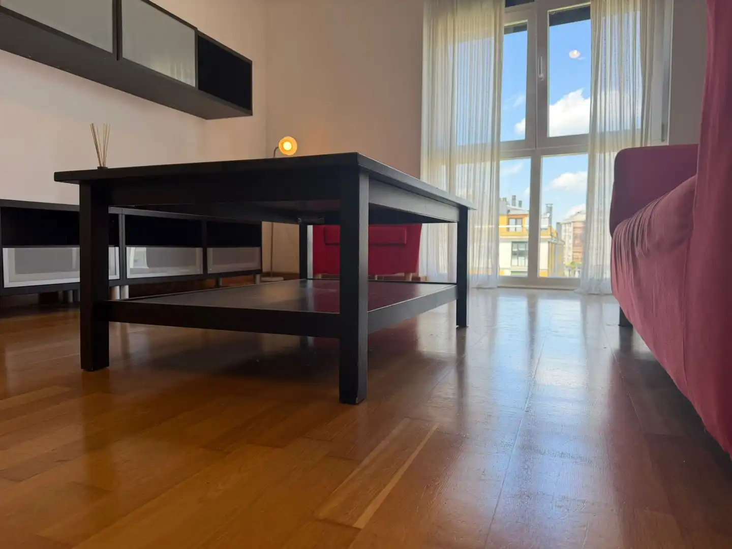Living room of Flat for rent in Lugo  with Heating, Parquet flooring and Storage room