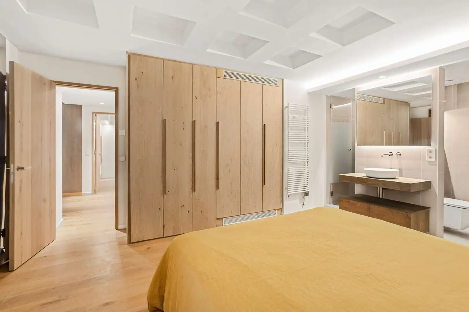 Schlafzimmer von Erdgeschoss zum Verkauf in  Palma de Mallorca mit Klimaanlage, Heizung und Parkett