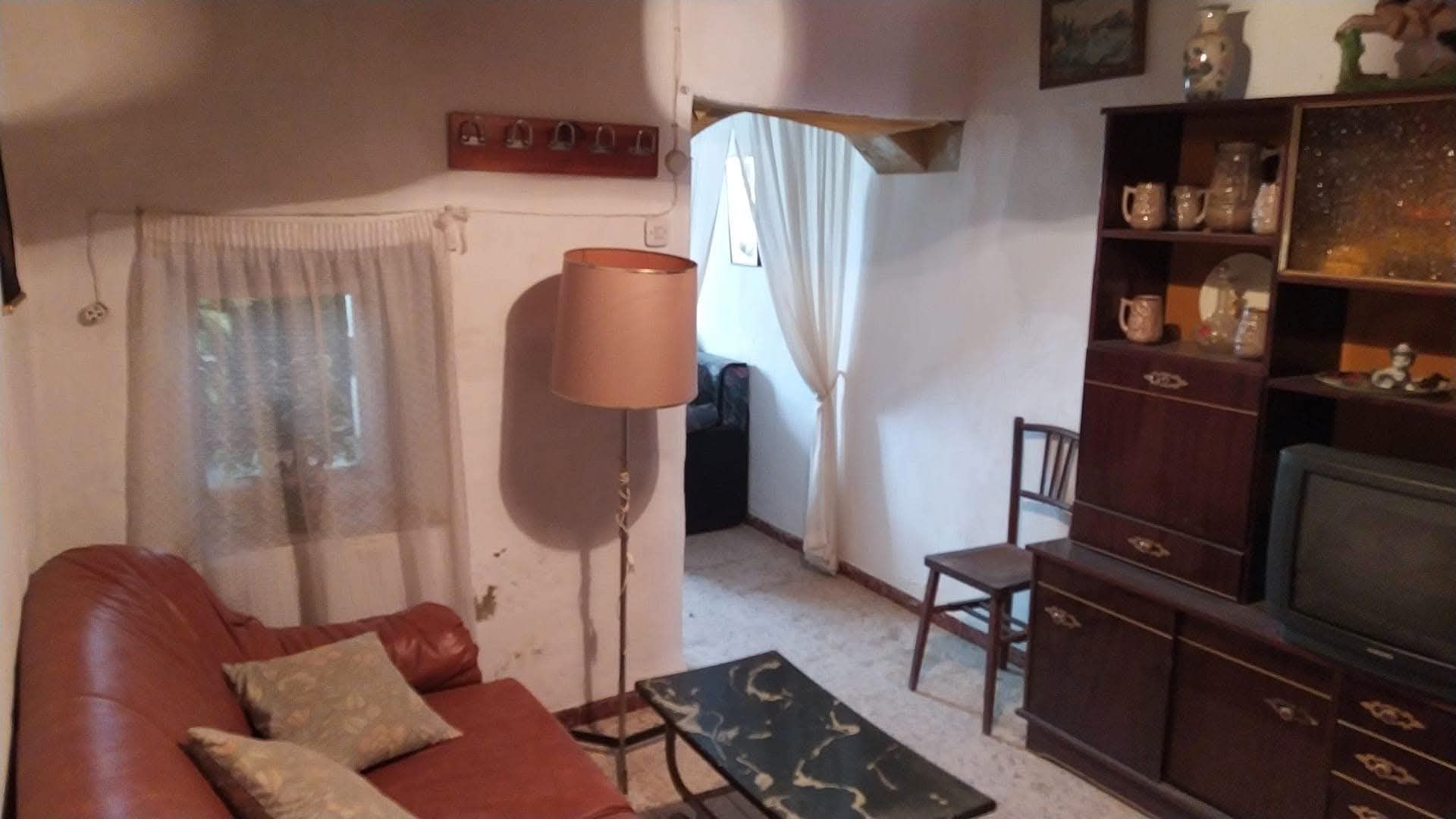 Sala d'estar de Casa o xalet en venda en Arroyomolinos de León amb Jardí privat i Moblat