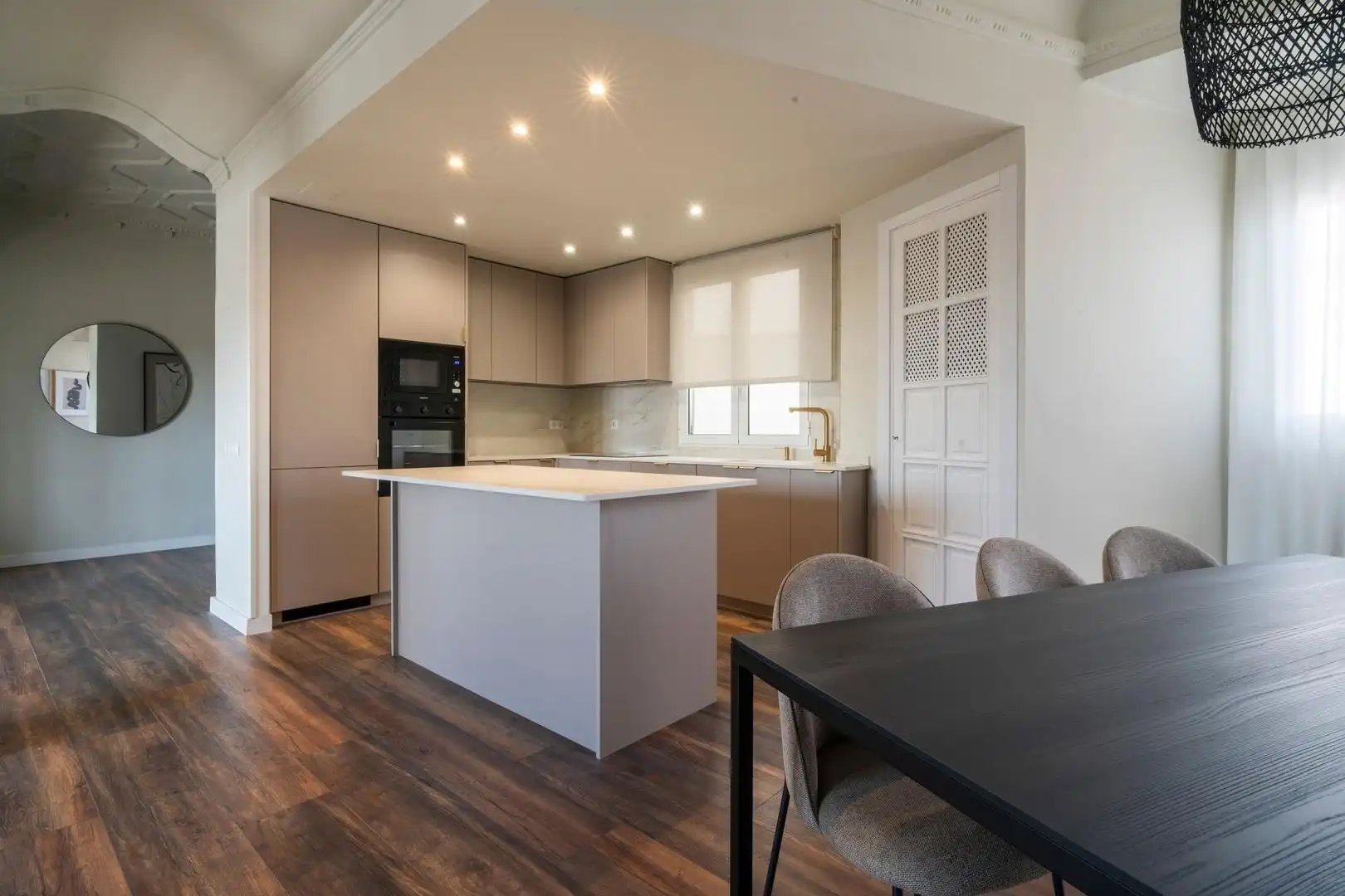Kitchen of Attic for rent in Valencia  with Air Conditioner, Heating and Terrace