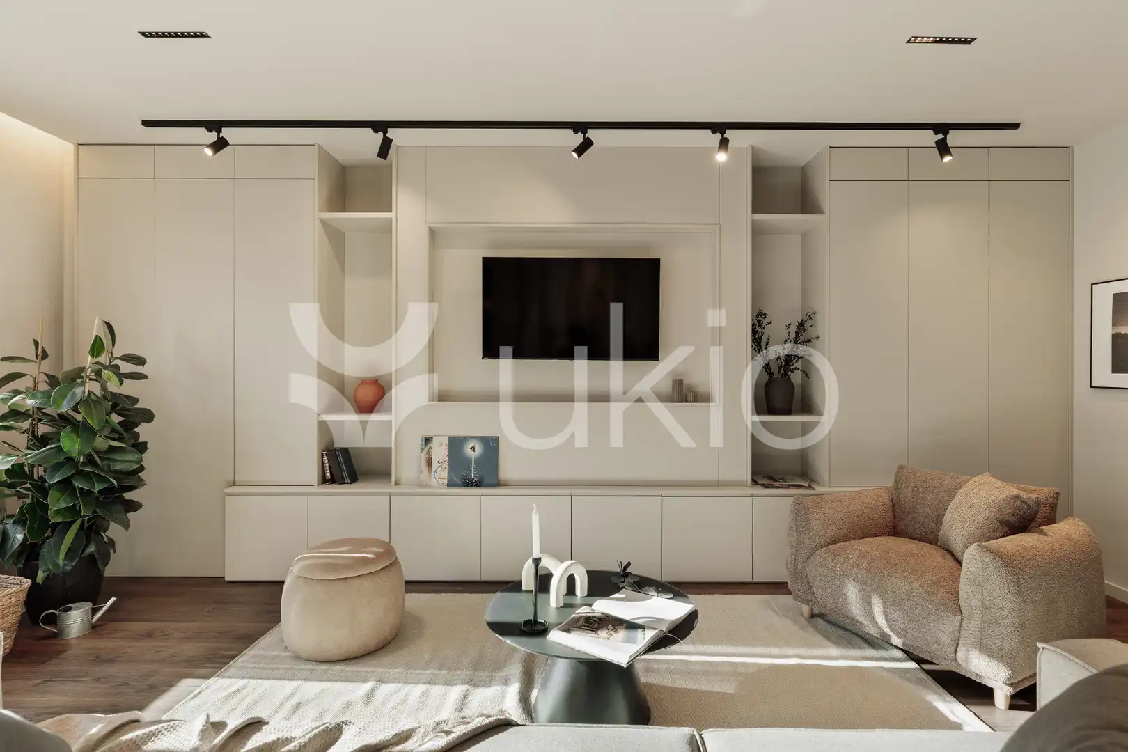Sala d'estar de Apartament de lloguer en Barcelona amb Aire condicionat, Calefacció i Moblat