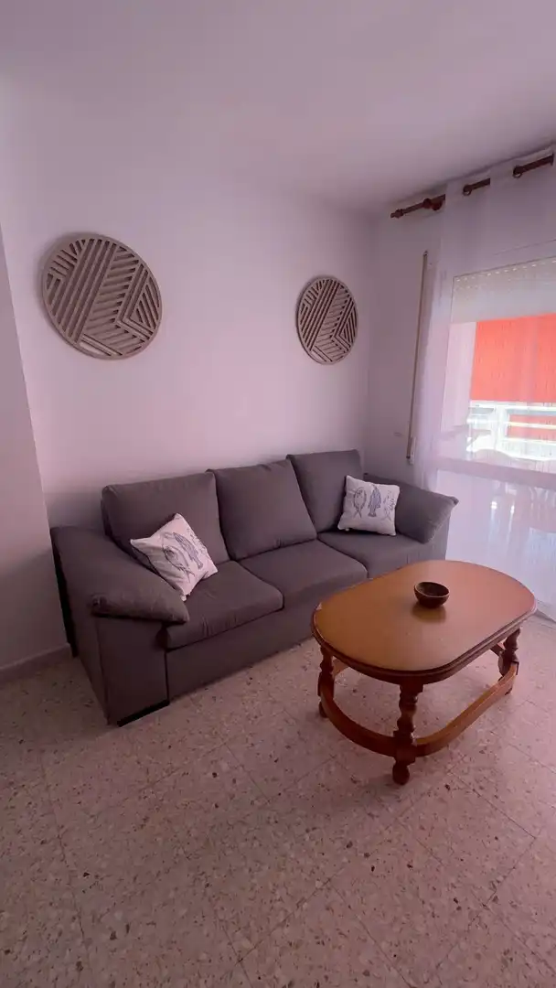 Living room of Apartments for share in Rota  with Air Conditioner, Terrace and Furnished