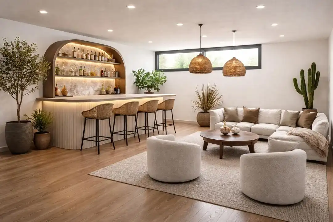 Wohnzimmer von Wohnung zum Verkauf in Donostia - San Sebastián  mit Klimaanlage, Heizung und Privatgarten