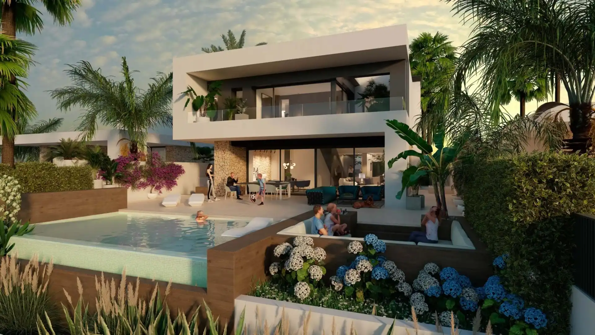 Villa di nuova costruzione con terrazza in vendita a Algorfa