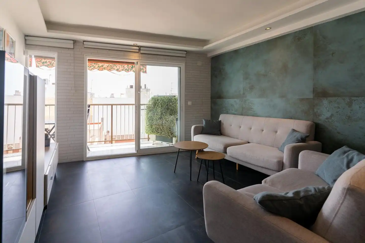 Wohnzimmer von Wohnung zum Verkauf in Santa Pola mit Klimaanlage und Terrasse