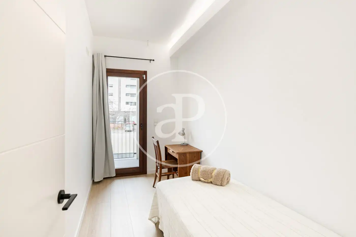 Schlafzimmer von Wohnung zur Miete in Barcelona mit Klimaanlage, Heizung und Möbliert