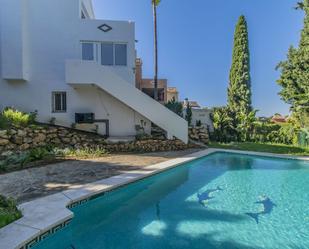 Garden of Single-family semi-detached for sale in Marbella  with Air Conditioner, Terrace and Swimming Pool