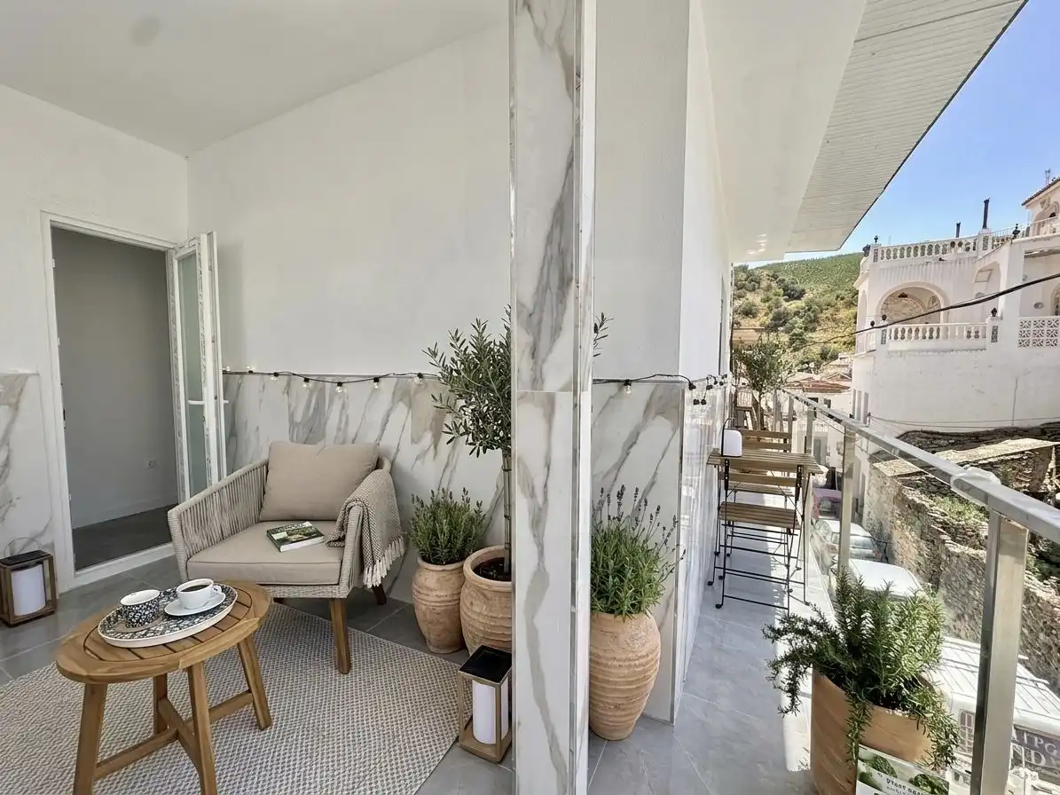 Balcony of Houses for sale in Almáchar  with Heating and Terrace