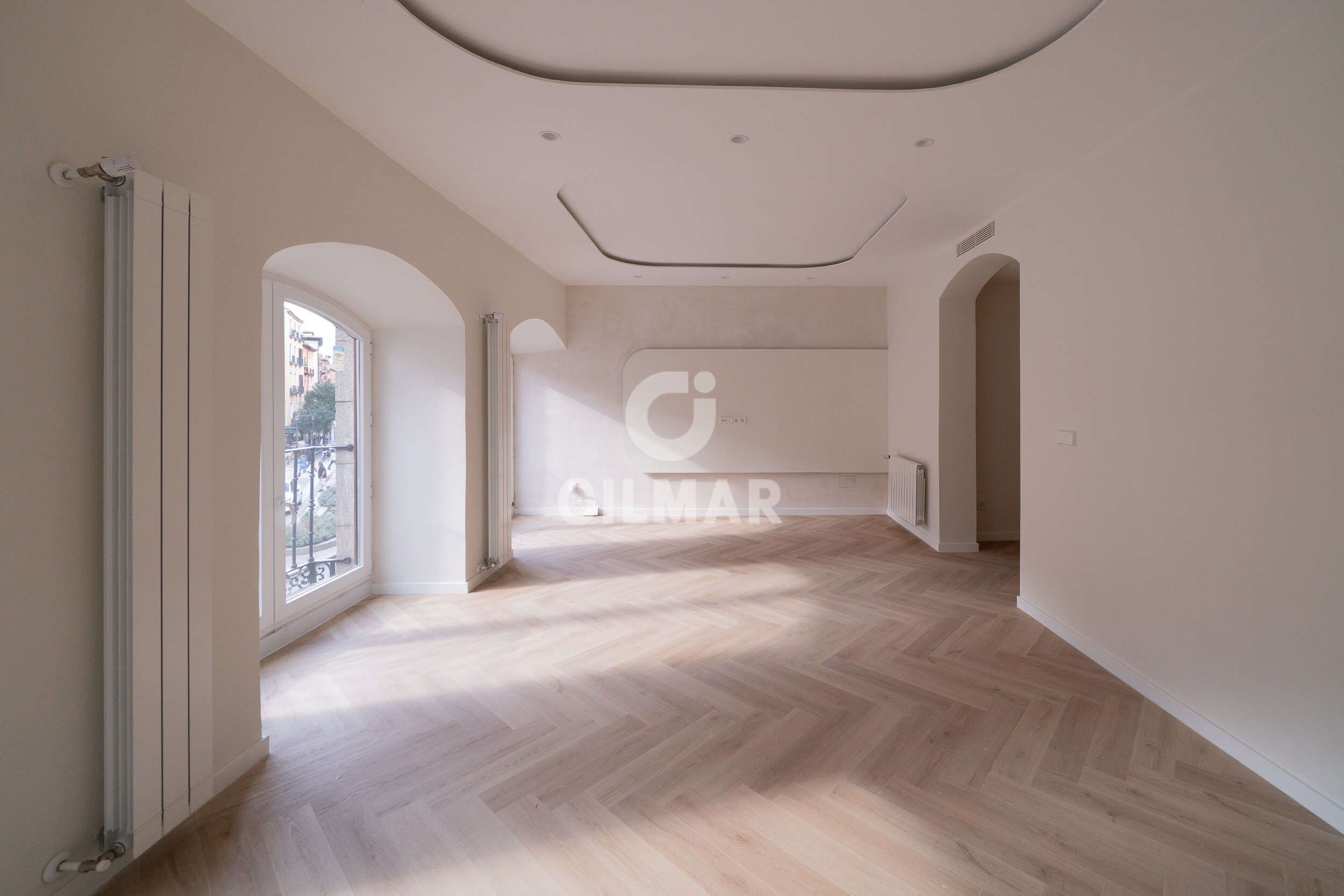 Sala d'estar de Pis en venda en  Madrid Capital amb Calefacció