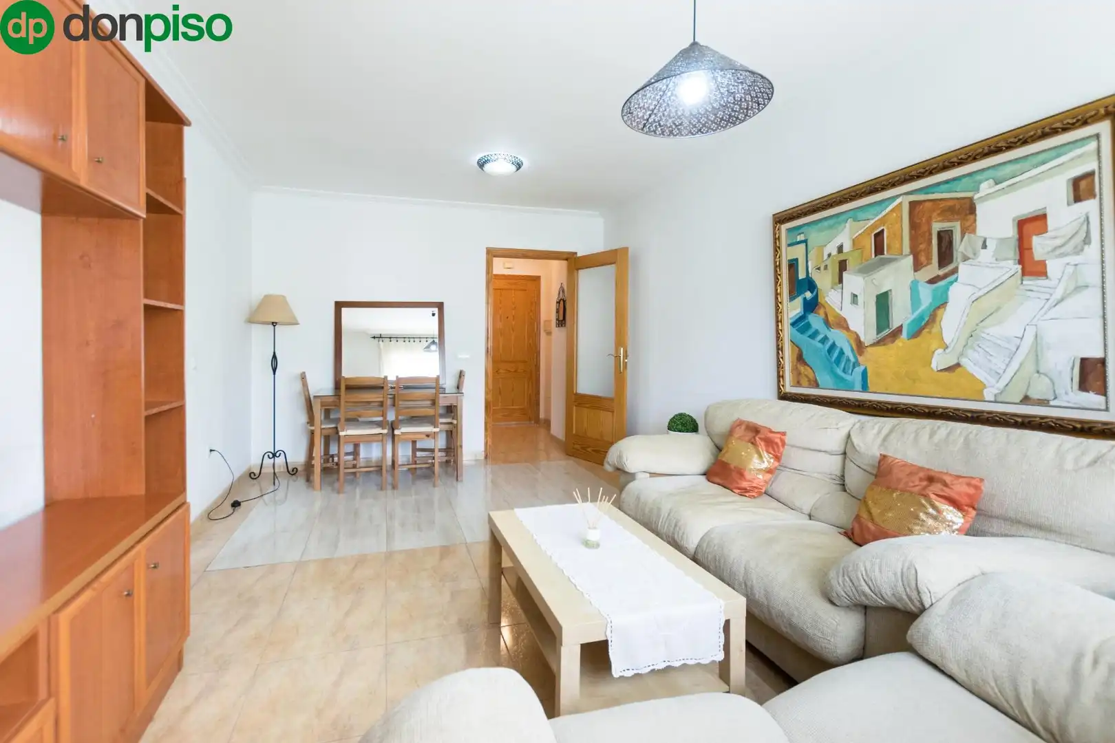 Living room of Flat for sale in Roquetas de Mar