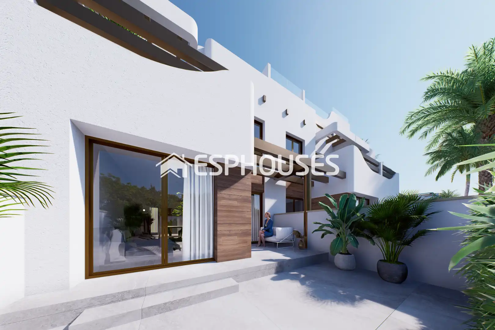 Exterior view of Houses for sale in Pilar de la Horadada  with Terrace, Balcony and Community pool