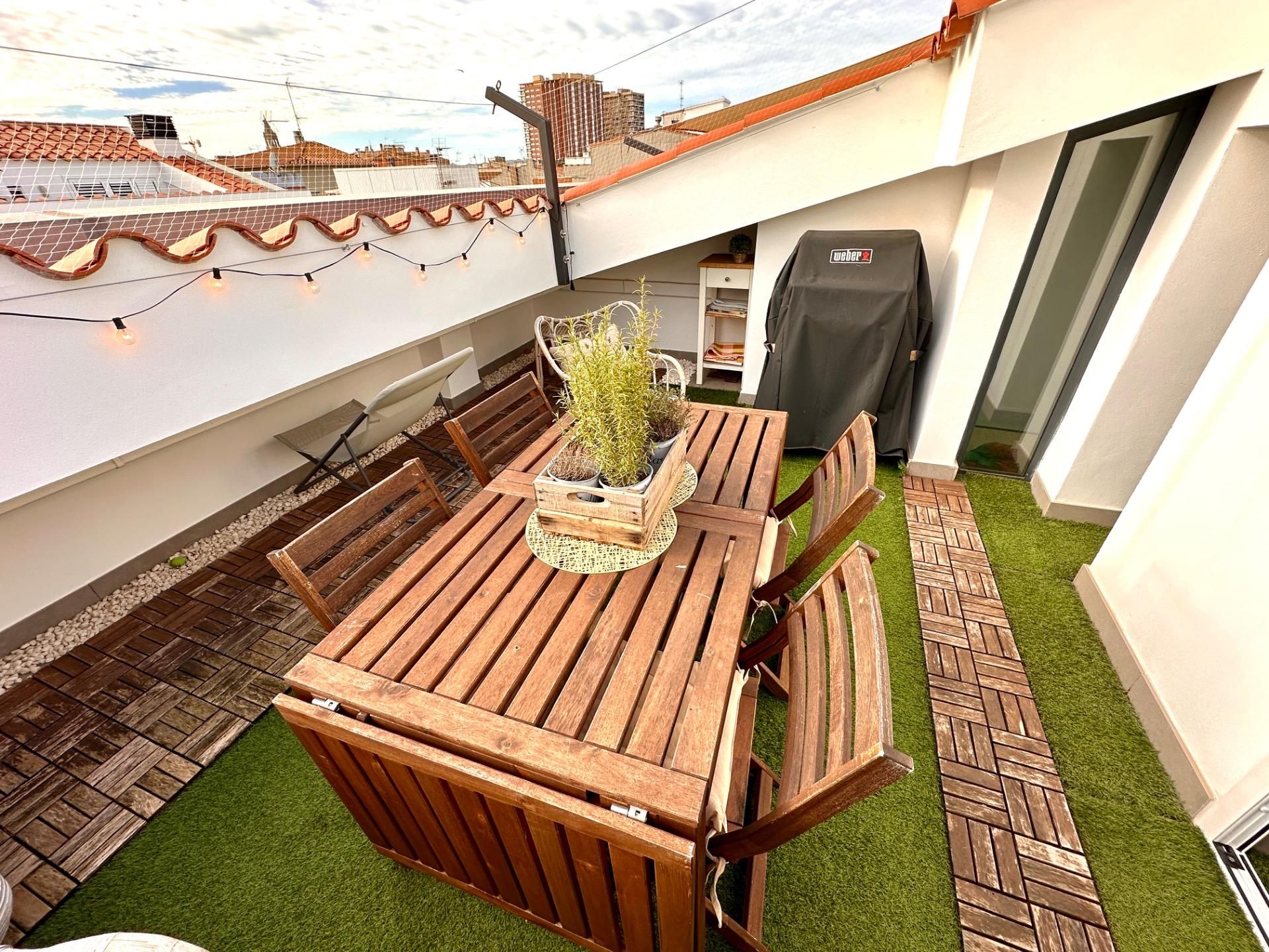 Terrasse von Dachboden zum Verkauf in Palamós mit Terrasse, Abstellraum und Balkon