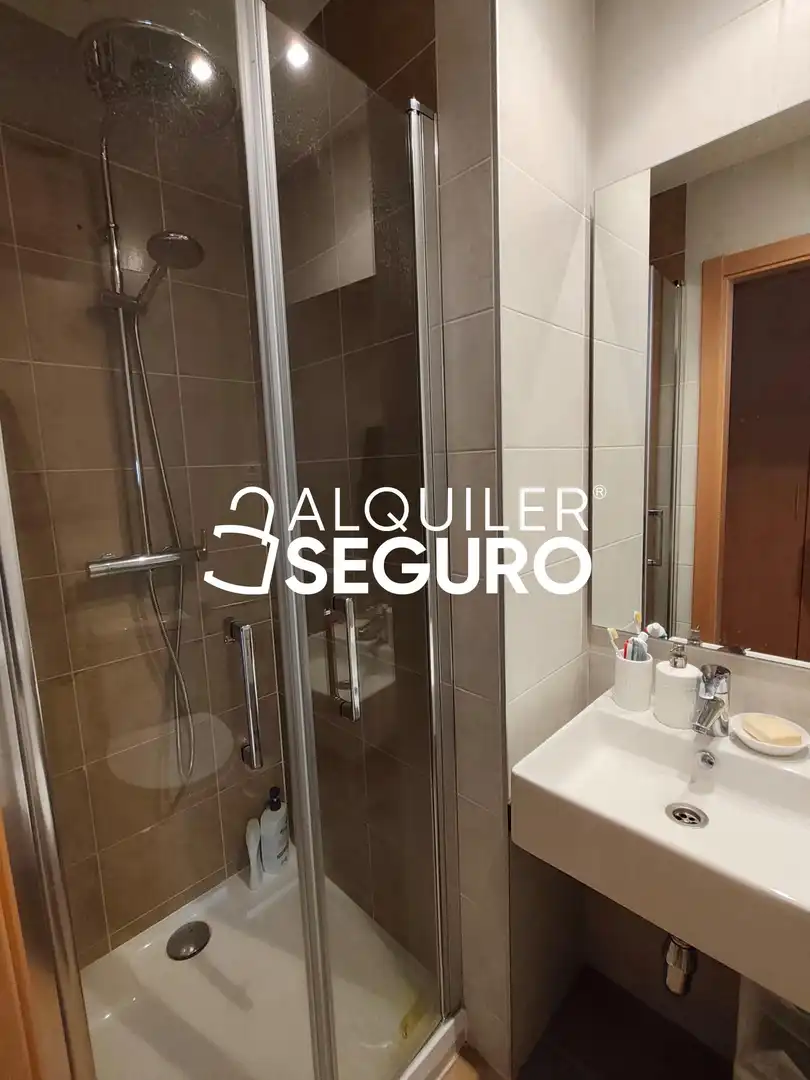 Bany de Pis de lloguer en Madrid amb Aire condicionat, Calefacció i Piscina