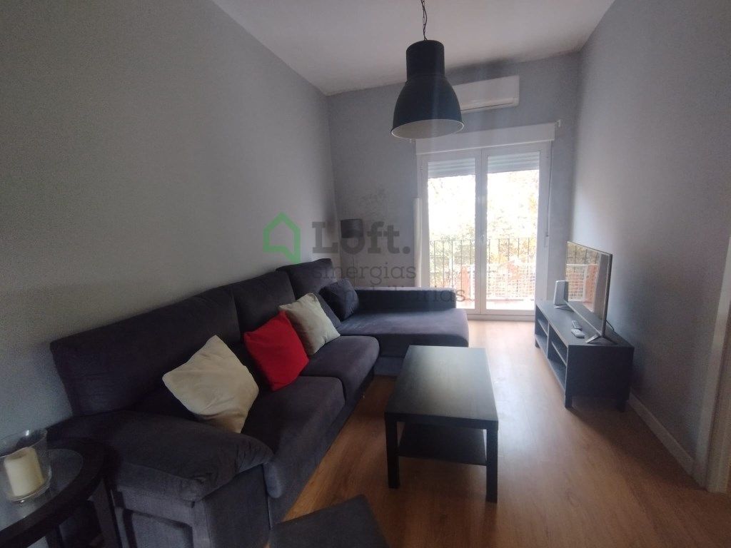 Sala de estar de Piso de alquiler en Badajoz Capital con Aire acondicionado, Terraza y Amueblado