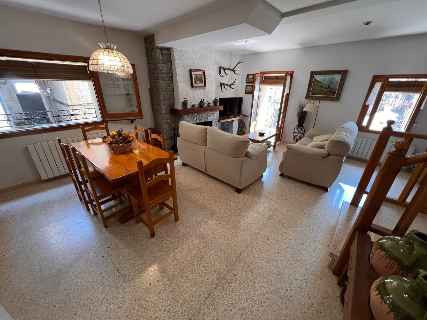 Sala de estar de Casa o chalet en venta en Sant Pau de Segúries con Calefacción y Amueblado