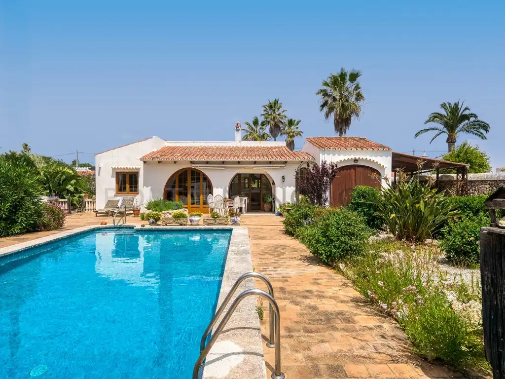 Swimming pool of Houses for sale in Es Castell  with Private garden, Terrace and Swimming Pool
