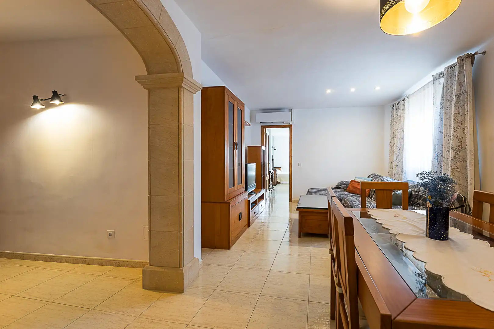 Sala de estar de Piso en venta en Sa Pobla con Aire acondicionado, Calefacción y Trastero