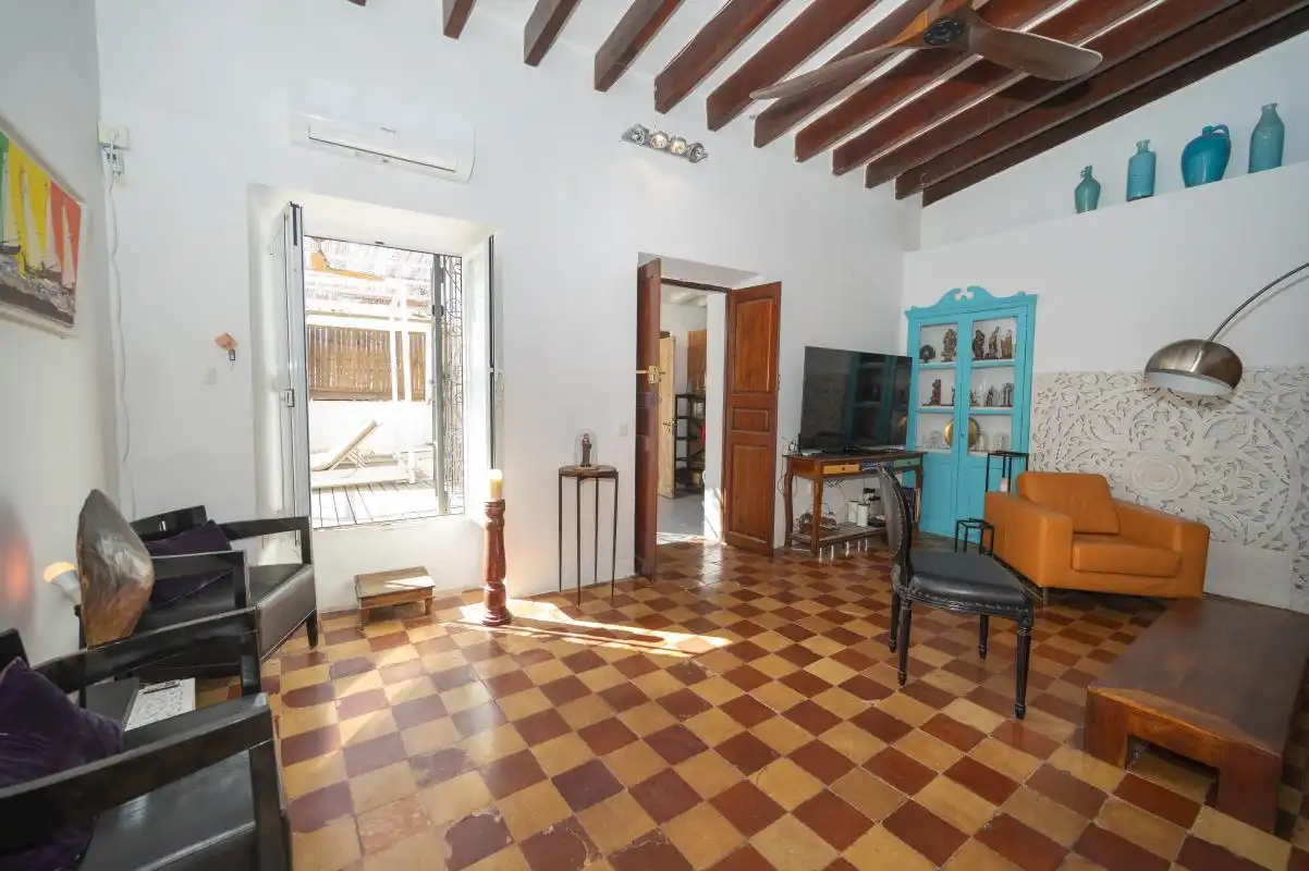 Living room of Flat for sale in Eivissa  with Air Conditioner, Heating and Terrace