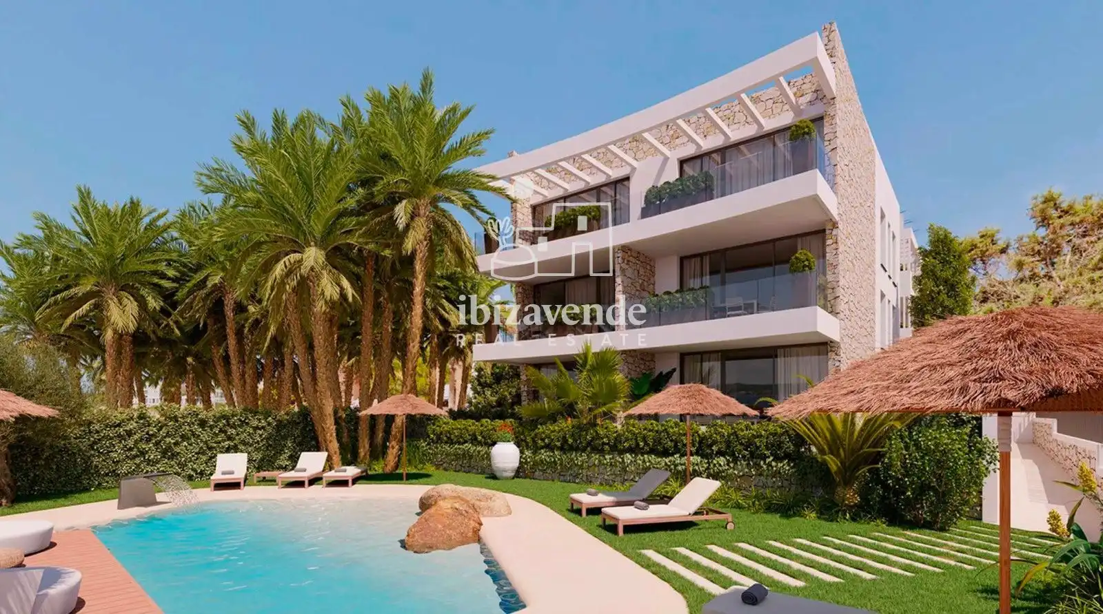 Garden of Attic for sale in Sant Antoni de Portmany  with Heating, Private garden and Terrace