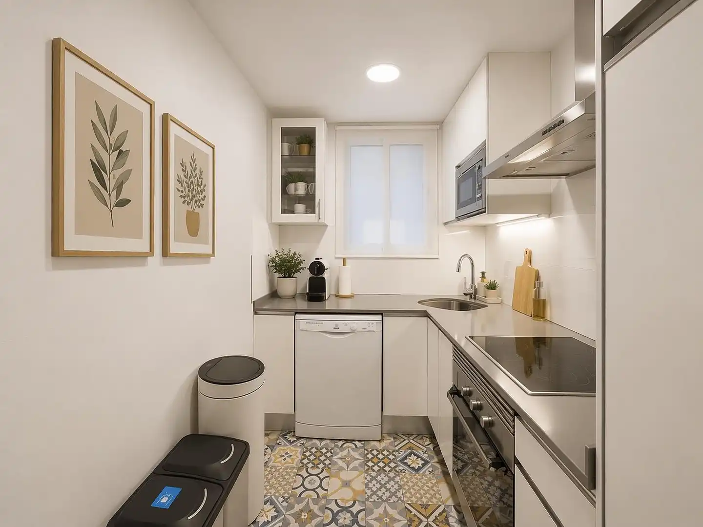 Küche von Wohnungen zum Verkauf in Barcelona mit Heizung, Parkett und Terrasse