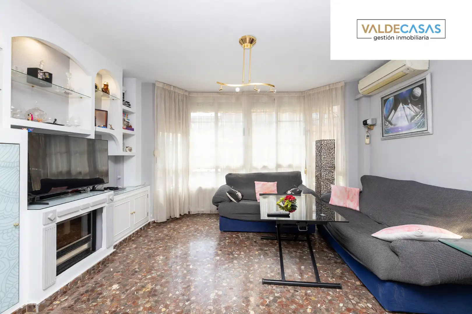 Sala de estar de Casa adosada en venta en Maracena con Aire acondicionado, Terraza y Horno