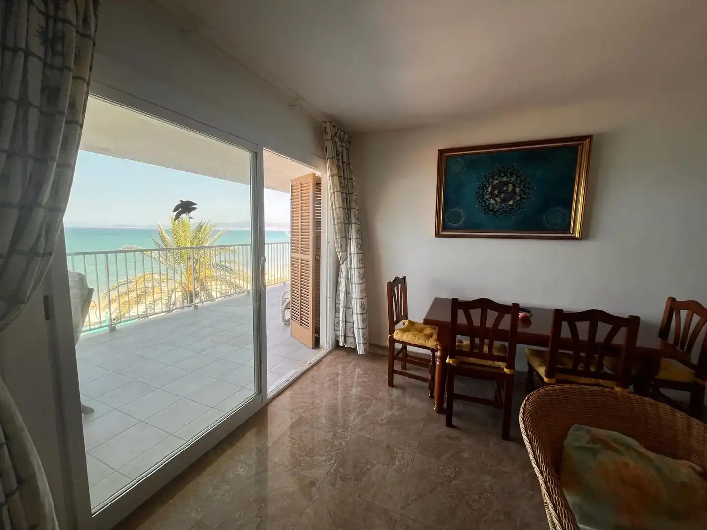 Sala de estar de Piso de alquiler en  Palma de Mallorca con Aire acondicionado
