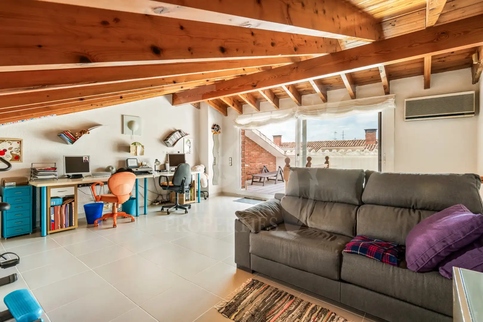 Sala de estar de Casa adosada en venta en Premià de Mar con Aire acondicionado, Calefacción y Terraza