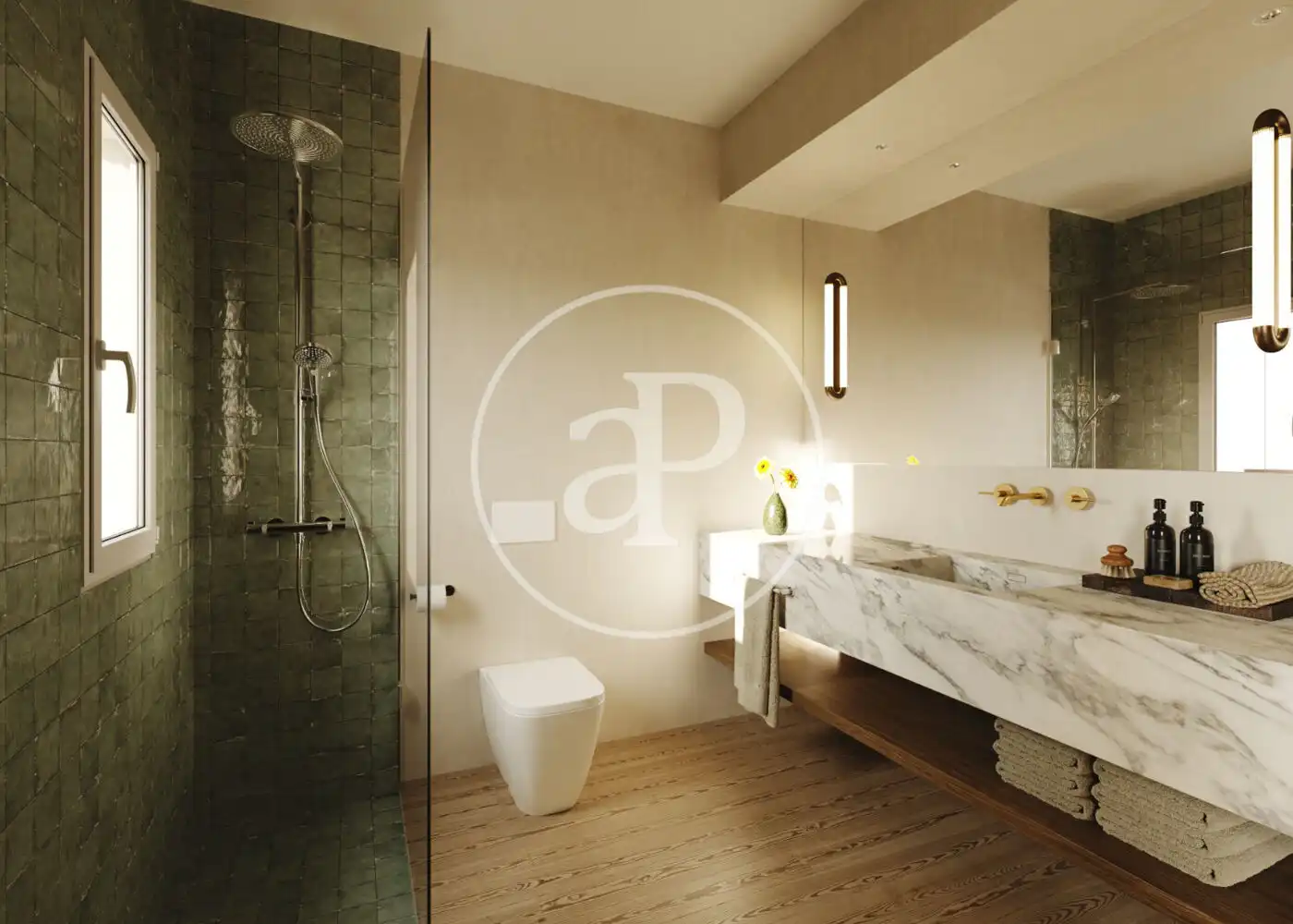 Baño de Ático en venta en Madrid con Aire acondicionado, Calefacción y Terraza