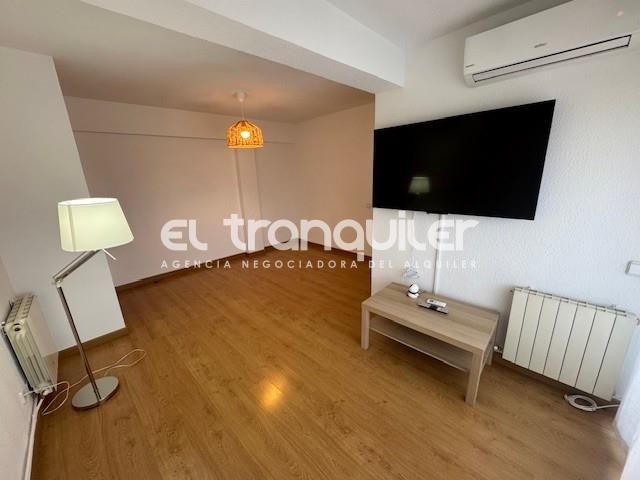 Living room of Flat to rent in  Madrid Capital  with Air Conditioner, Terrace and Furnished