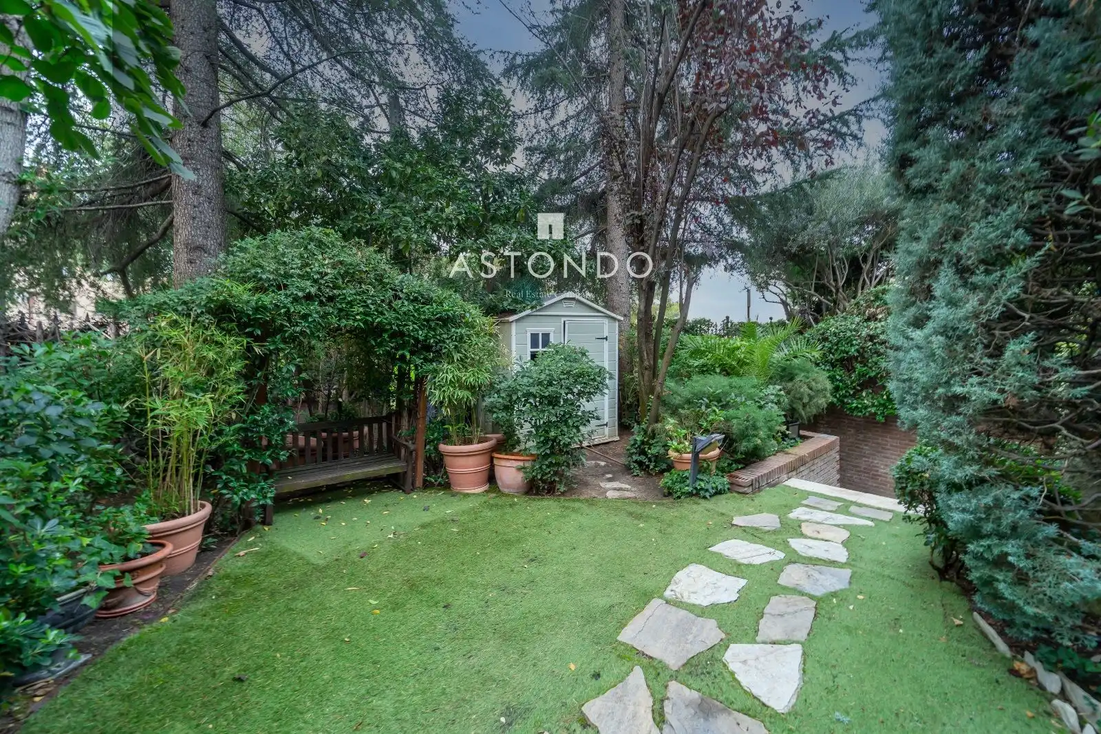 Garden of Houses for rent in Madrid  with Air Conditioner, Heating and Terrace