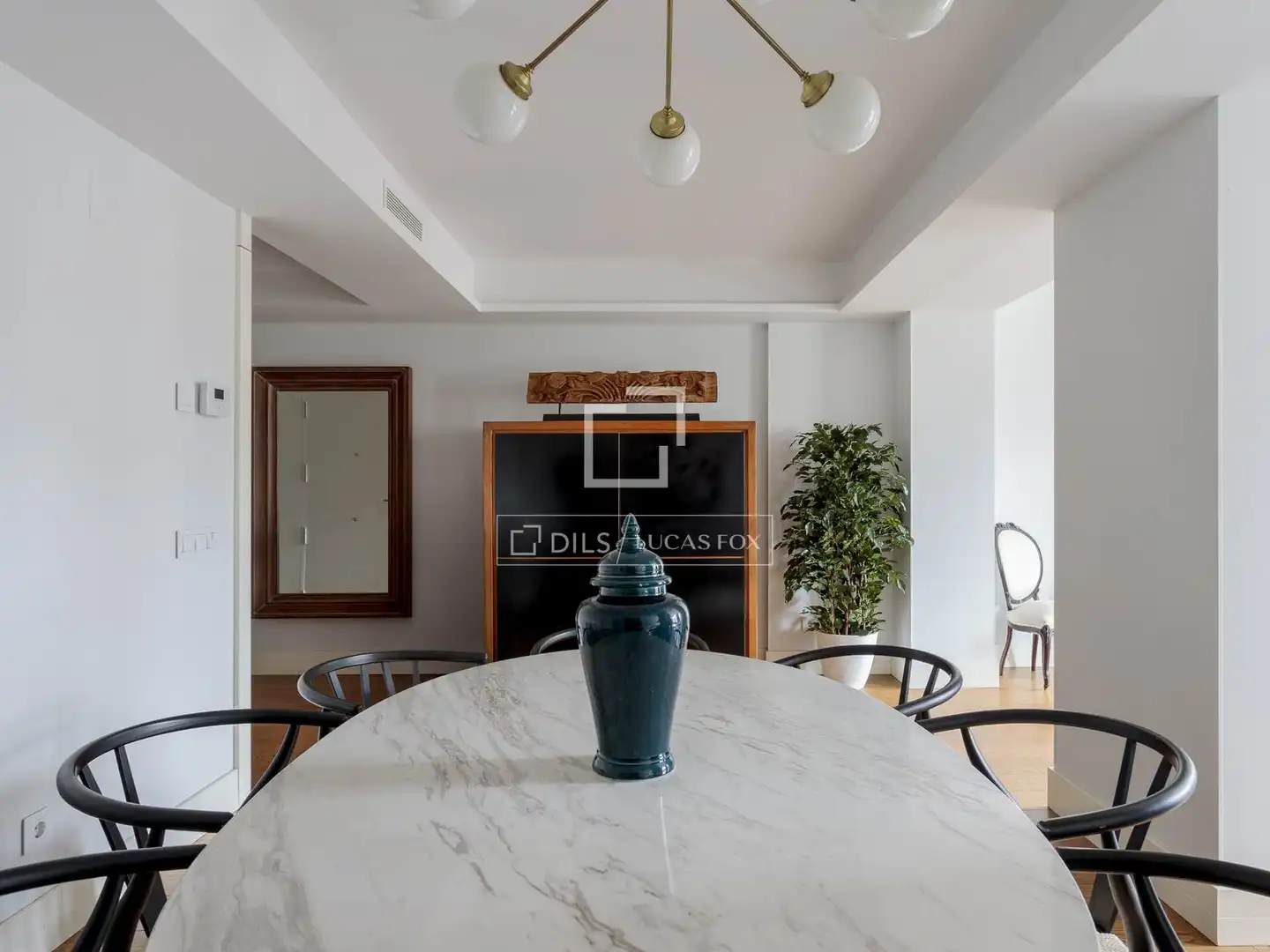Esszimmer von Wohnung zur Miete in Madrid mit Klimaanlage, Heizung und Parkett