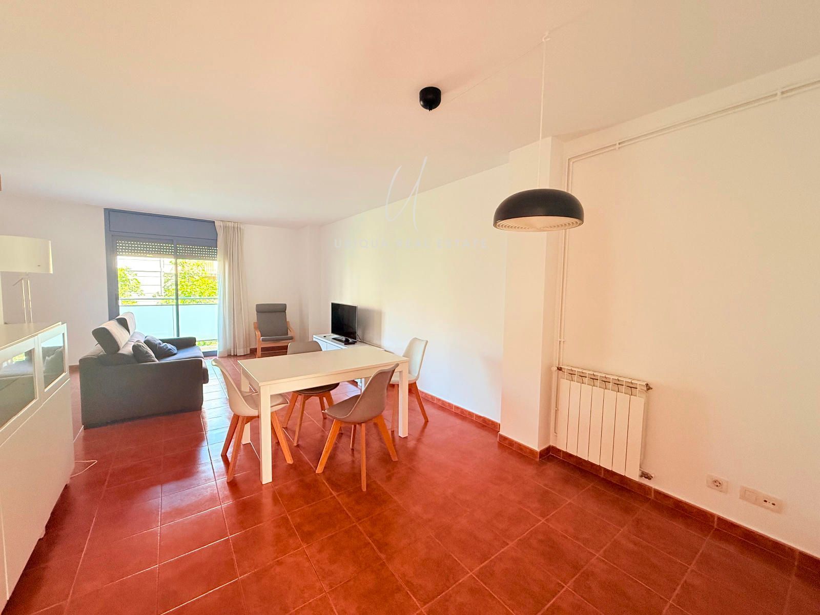 Living room of Flat to rent in  Barcelona Capital  with Heating, Terrace and Furnished