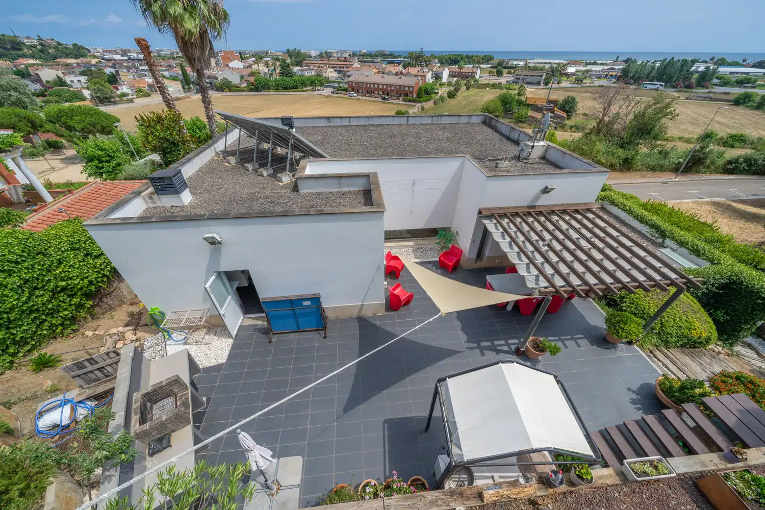 Terraza de Casa o chalet en venta en Santa Susanna con Aire acondicionado, Calefacción y Jardín privado