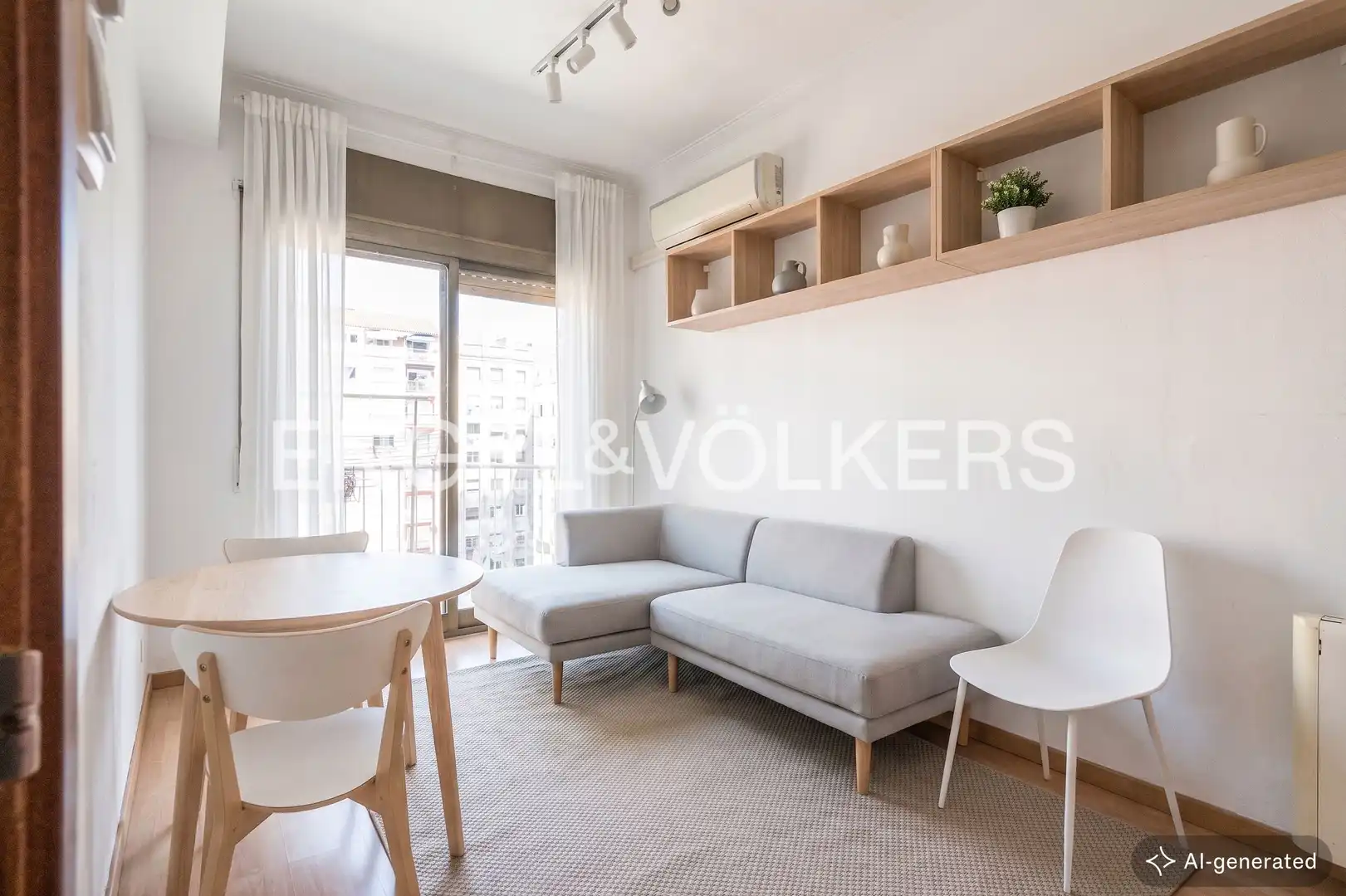 Sala de estar de Piso en venta en Barcelona con Aire acondicionado, Calefacción y Parquet