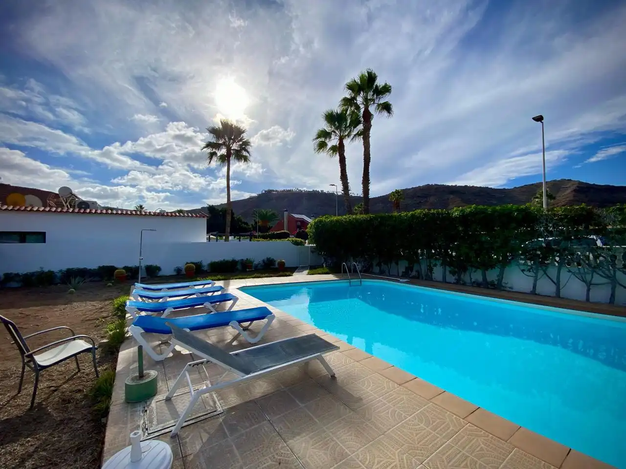 Exterior view of Houses for rent in Mogán  with Air Conditioner, Private garden and Terrace