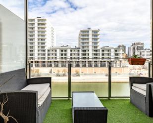 Balcony of Apartment for sale in Badalona  with Air Conditioner, Heating and Parquet flooring