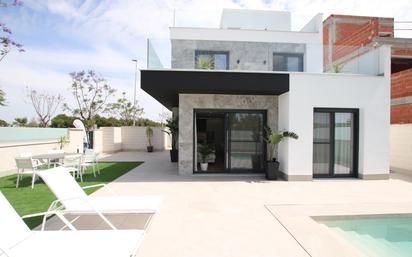 Exterior view of House or chalet for sale in Pilar de la Horadada  with Air Conditioner, Private garden and Terrace